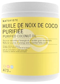 a jar of hule nix de coco purified coconut oil
