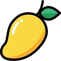 a yellow fruit on a white background