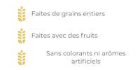 faites de grain et faites de fruits