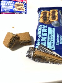a bar of granola and a piece of a bar of granola