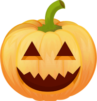 a jack o lantern is smiling on a black background
