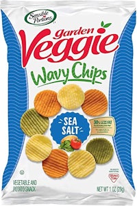 garden veggie waffle chips, sea salt, 12 oz